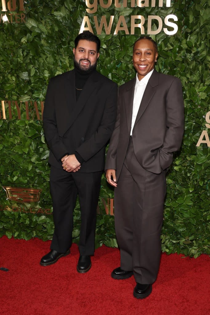 Rishi Rajani and Lena Waithe attend the 33rd Annual Gotham Awards at Cipriani Wall Street on November 27, 2023 in New York City. (Photo by Jamie McCarthy/Getty Images)