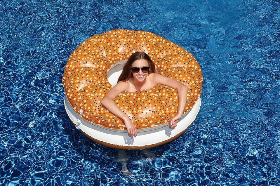 Everything Bagel Pool Float