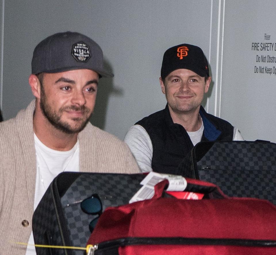 Ant and Dec have touched down in Oz. Copyright: [Rex]