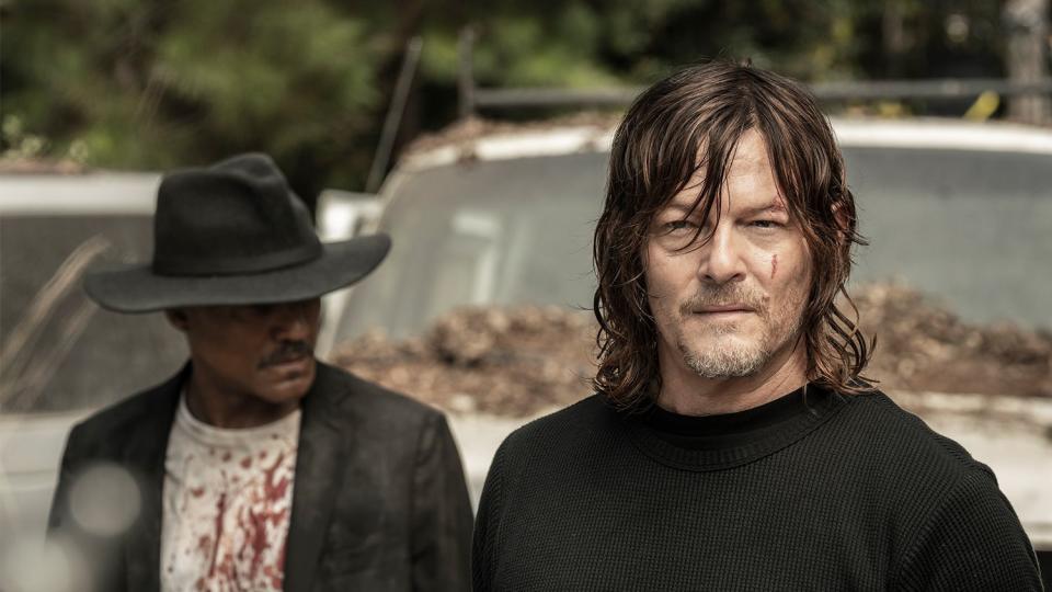 Norman Reedus as Daryl Dixon, Seth Gilliam as Father Gabriel Stokes - The Walking Dead _ Season 11, Episode 16