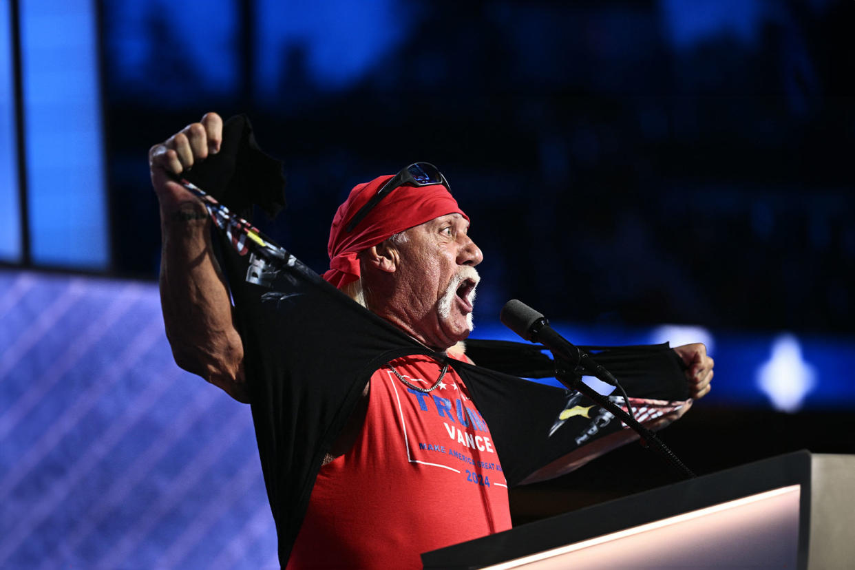 Hulk Hogan BRENDAN SMIALOWSKI/AFP via Getty Images