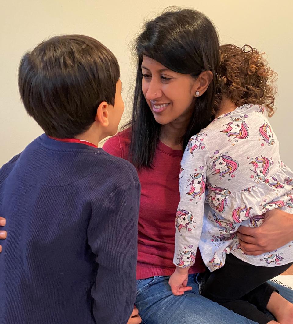 Dr. Ashita Batavia with her children. (Courtesy of the family)