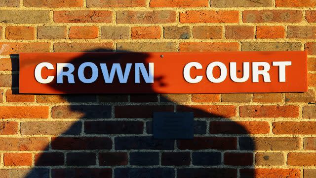 A Crown Court sign