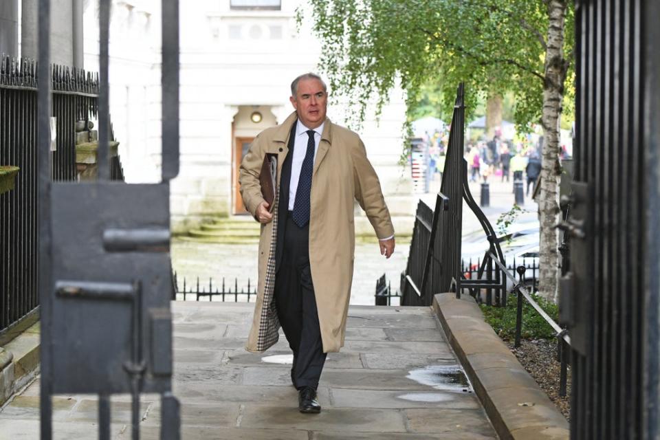 Former attorney general Geoffrey Cox said he will co-operate with any standards investigation into his conduct (Stefan Rousseau/PA) (PA Archive)