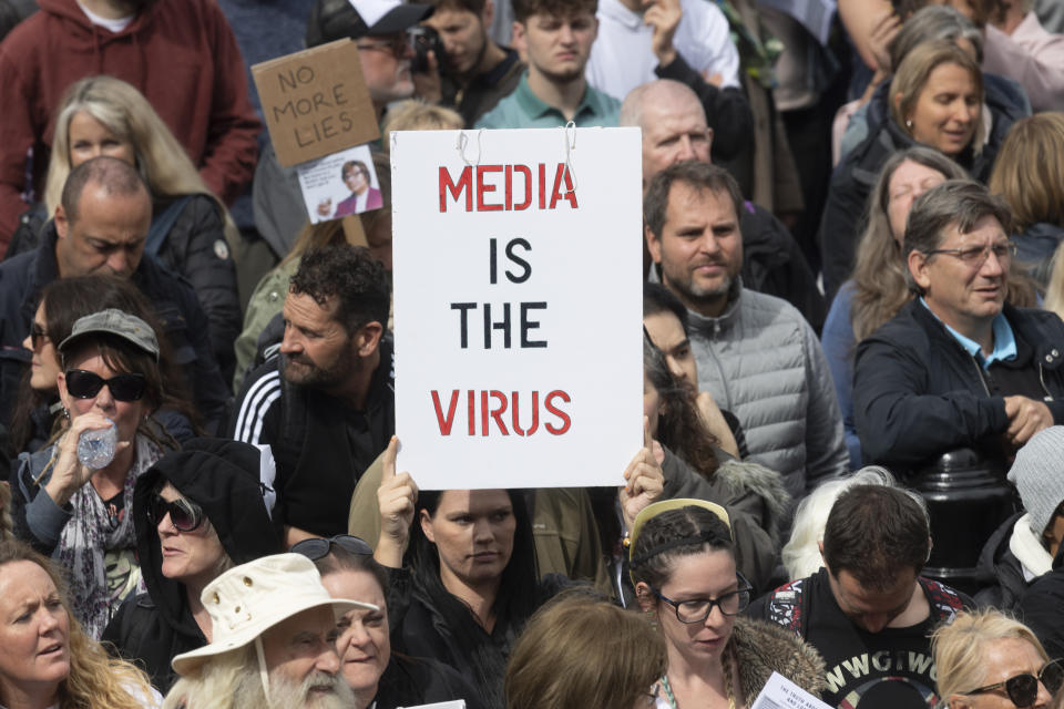 Demonstration organised by the organisation Stand Up X in London