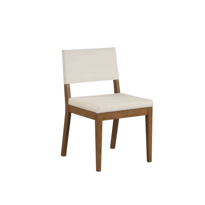 Wood Upholstered Dining Chair Dark Brown