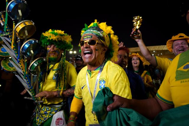 WATCH: Brazil's team bus literally shakes as World Cup favourites dance &  jump around before Cameroon match