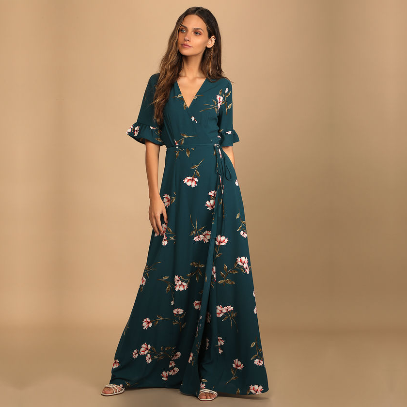 <p><a href="https://go.redirectingat.com?id=74968X1596630&url=https%3A%2F%2Fwww.lulus.com%2Fproducts%2Fseptember-sunsets-dark-teal-floral-print-wrap-maxi-dress%2F1582236.html%3Fsrc%3Dgoogle%26ref%3Dproduct3_rr&sref=https%3A%2F%2Fwww.womansday.com%2Fstyle%2Ffashion%2Fg44820057%2Ffall-wedding-guest-dresses%2F" rel="nofollow noopener" target="_blank" data-ylk="slk:Shop Now;elm:context_link;itc:0;sec:content-canvas" class="link ">Shop Now</a></p><p>September Sunsets Wrap Maxi Dress</p><p>lulus.com</p><p>$82.00</p>