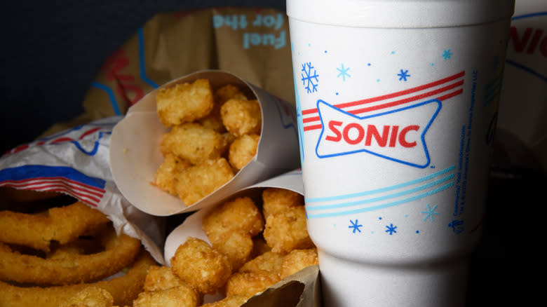 Sonic Styrofoam cup