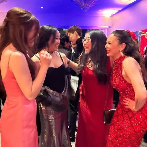 <p>Jenny Han/Instagram</p> Anna Cathcart, Lana Condor, Jenny Han and Janel Parrish at the 21st Annual Unforgettable Gala in Beverly Hills