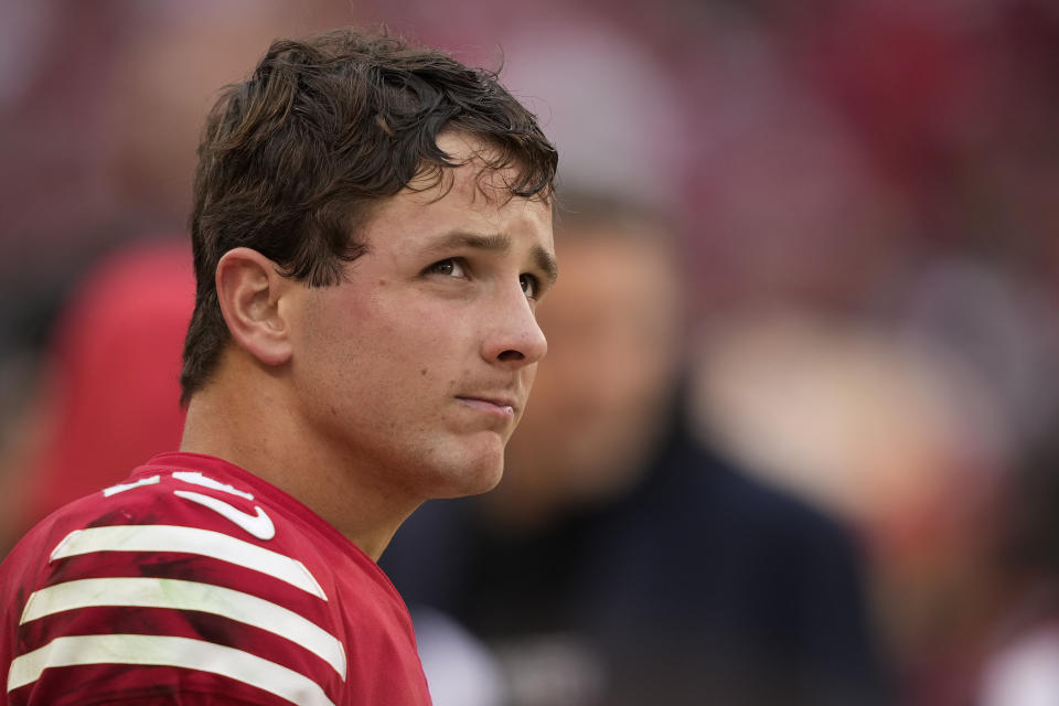 Quarterback Brock Purdy has played well in the 49ers' last two games. (AP Photo/Tony Avelar)