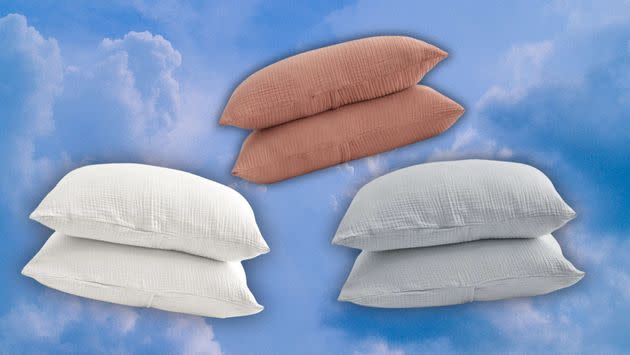 Quince's gauze pillow shams are impressively soft and breathable.