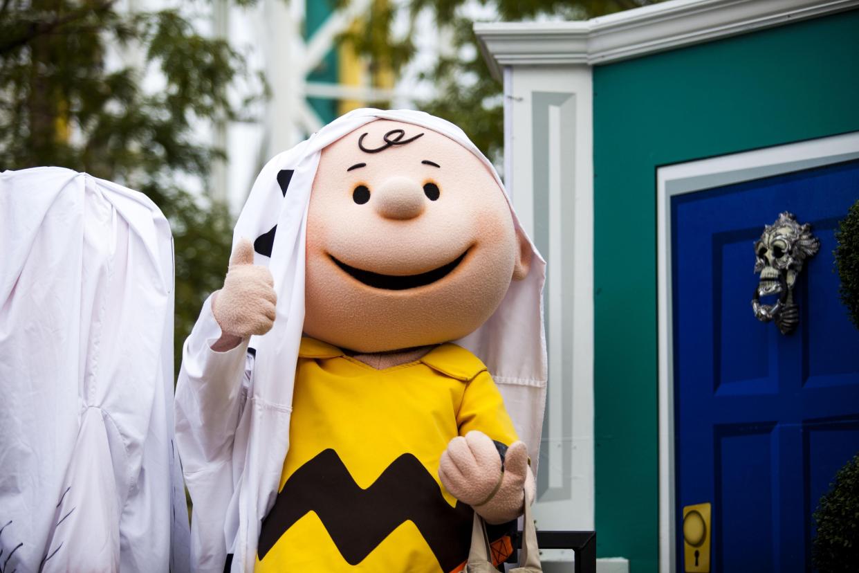 Charlie Brown is a popular character at Cedar Point's HalloWeekends.