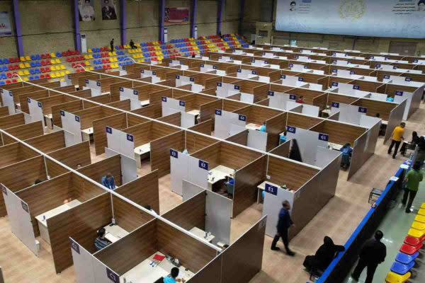 Cubículos en los que los competidores de la Olimpiada de Física resolvían los exámenes