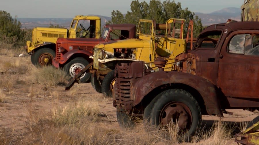 Vehicles at the Rio Rancho Armory | KRQE