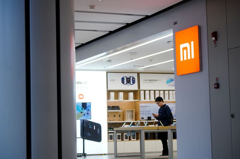 The Xiaomi logo is seen at a Xiaomi shop, in Shanghai