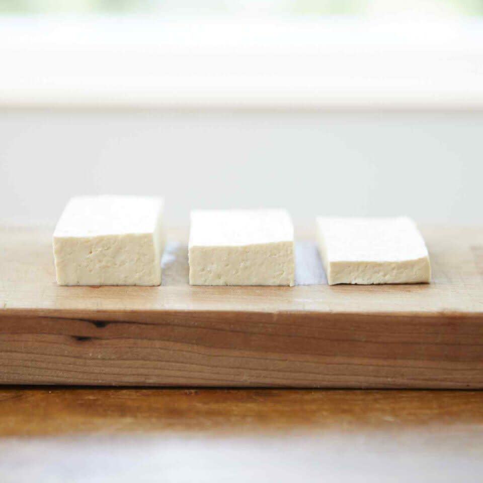 tofu at different levels of pressed