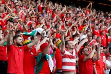 Football Soccer - Wales v Northern Ireland - EURO 2016 - Round of 16 - Parc des Princes, Paris, France - 25/6/16 Wales fans REUTERS/John Sibley Livepic