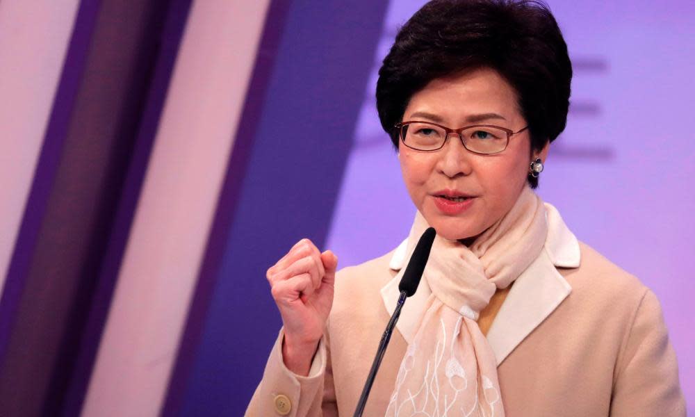 Hong Kong election candidate Carrie Lam