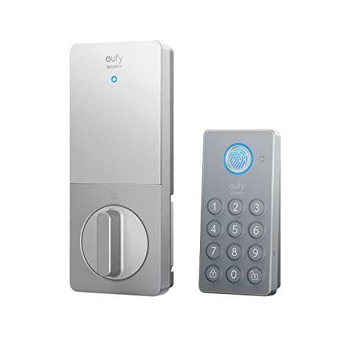 eufy Security E260 Retrofit Smart Lock+Wireless Keypad, Fits Your Existing Deadbolt, Fingerprin…