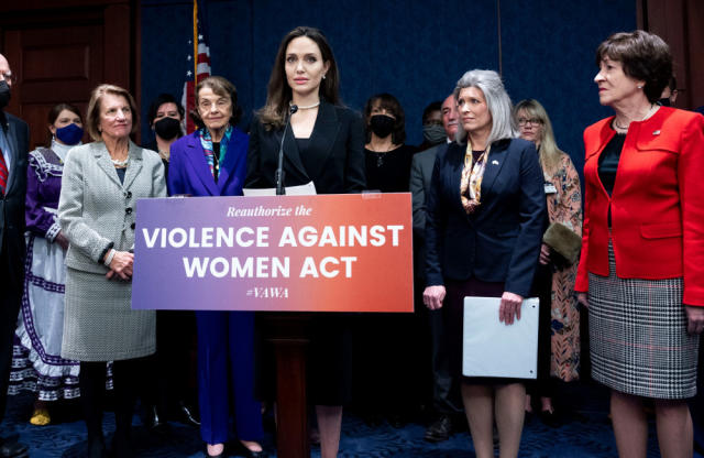 Angelina Jolie Supports Violence Against Women Reauthorization Act