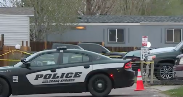 Multiple victims were shot dead at a birthday party in a mobile home in Colorado Springs on 9 May 2021 (Screengrab via KRDO)