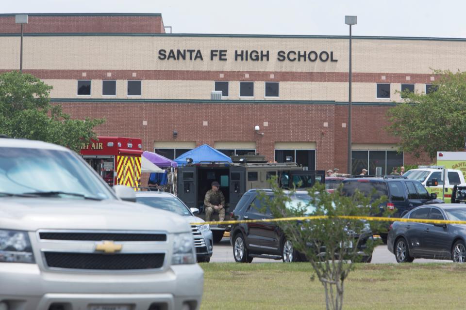 Explosive devices were also found at the school, 48km southeast of Houston. Source: Getty