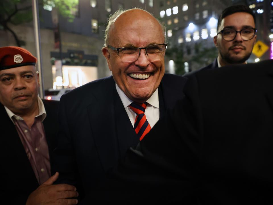 rudy giuliani smiling