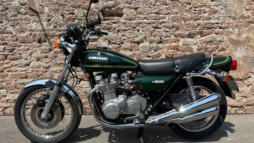 Hammond is selling the 1976 Kawasaki Z900 A4 that he bought himself for his 40th birthday. - Credit: Silverstone Auctions
