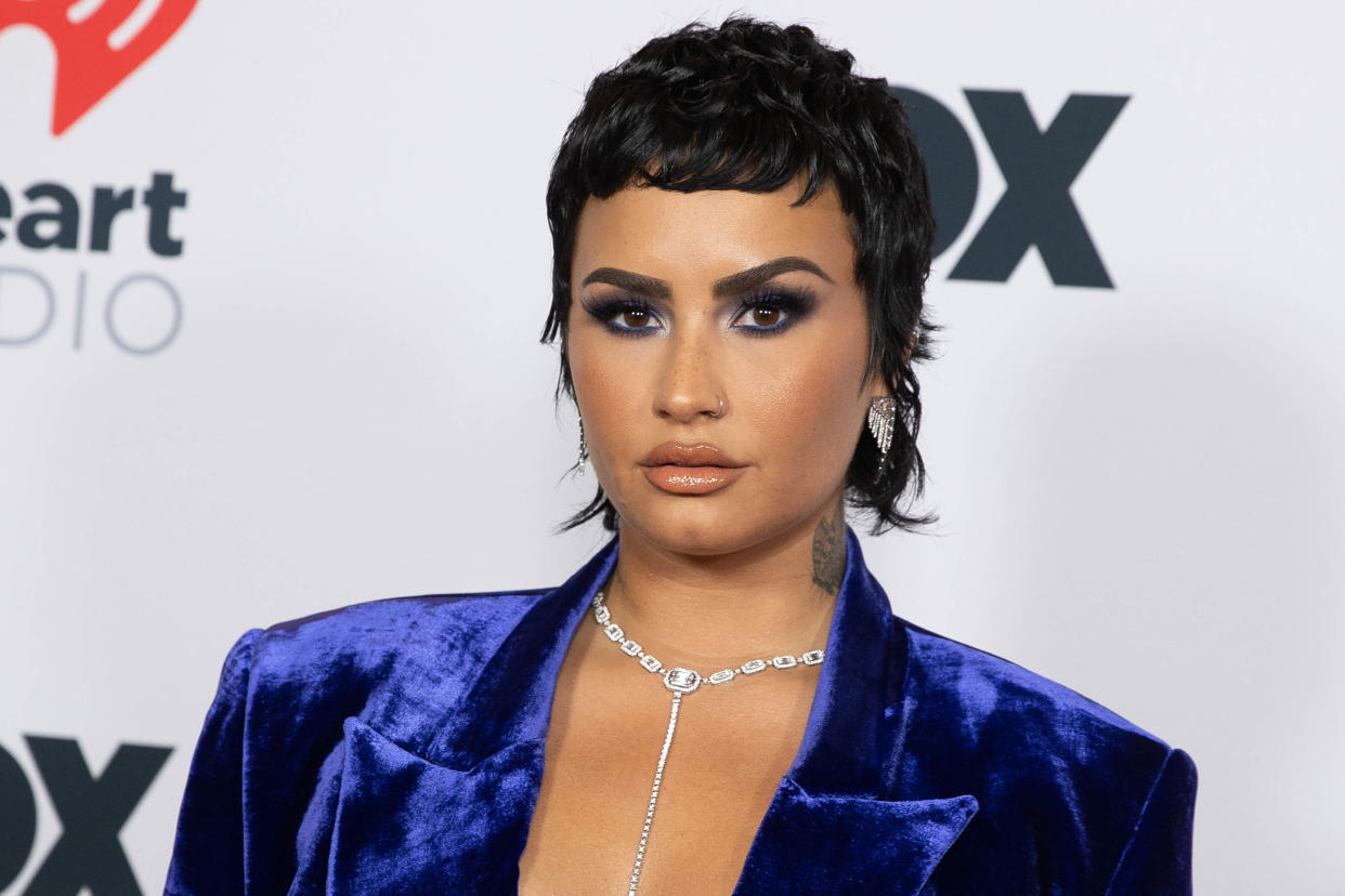 Demi Lovato shares a throwback to promote healing their inner child (Photo by Emma McIntyre/Getty Images for iHeartMedia)