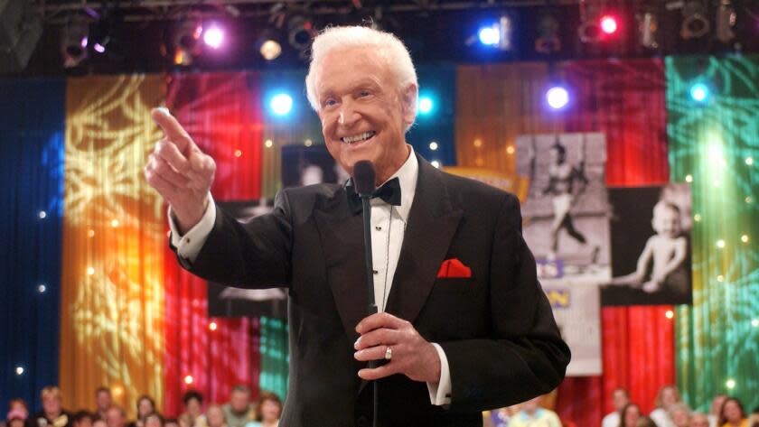 "The Price is Right," host Bob Barker celebrates 50 years on television, scheduled to air May 17, 2007 on the CBS Television Network. (Tony Esparza/CBS/Landov/MCT) ORG XMIT: 1043418