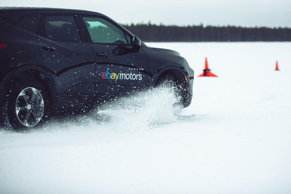 Snow tires on an SUV