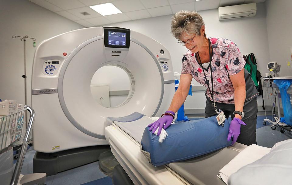 Andrea Nalband Thornley, 67, of Rockland, has worked in the radiology department at South Shore Health in Weymouth and Hingham for 50 years.