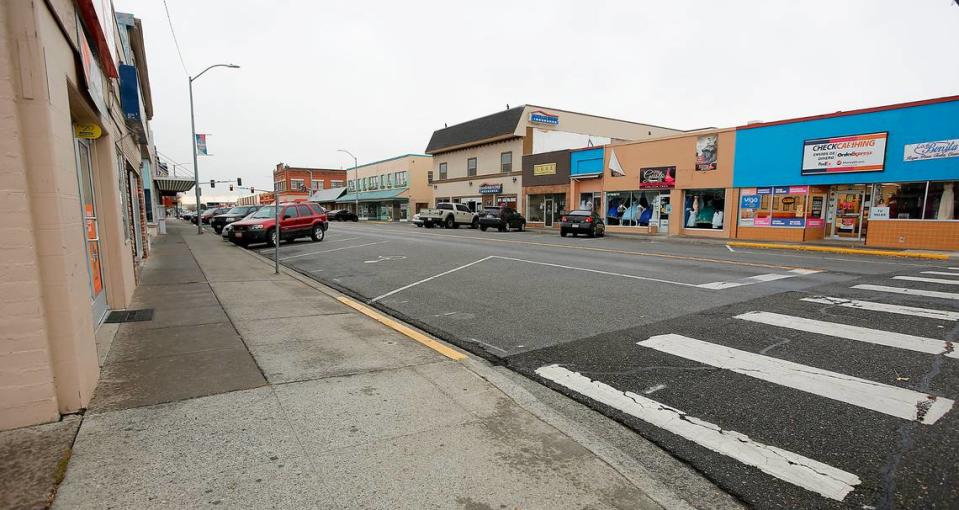 Downtown Pasco business district on North Fourth Avenue near West Clark Street.