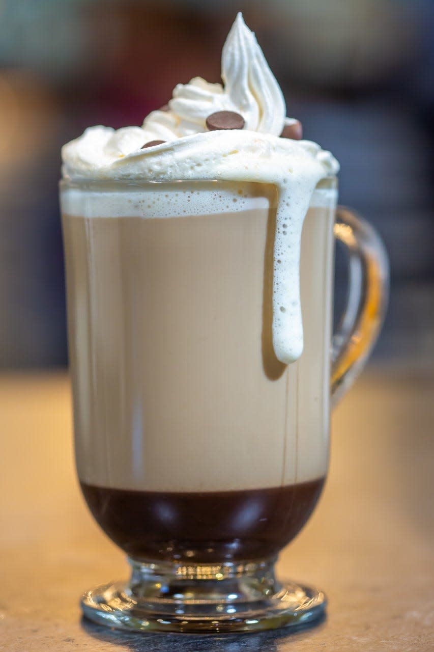 Eggspectation at the Christiana Fashion Center has a menu full of fun hot drinks including espresso, hot chocolate and cold brew coffee.