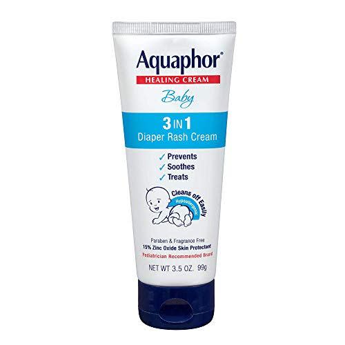 1) Aquaphor 3-in-1 Diaper Rash Cream