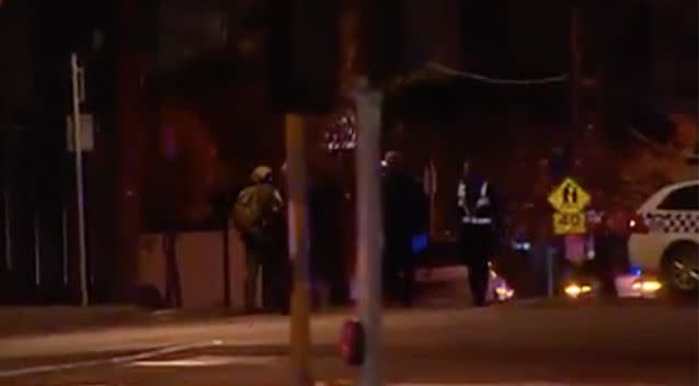 The siege in Melbourne's bayside lasted several hours. Source: 7 News