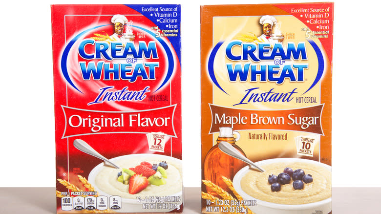 Two flavors of Cream of Wheat
