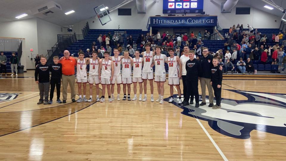 The Jonesville boys basketball team won the Pat Paterson Rotary Tournament Pool A championship.