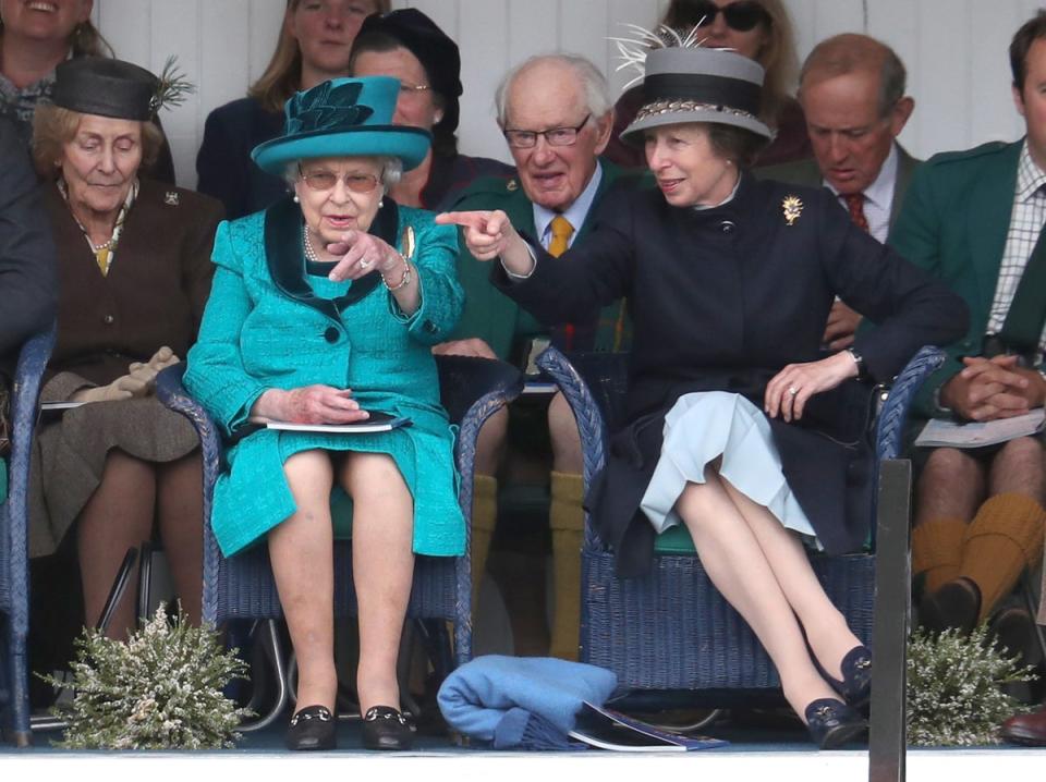 The Queen and the Princess Royal during the Braemar Royal Highland Gathering in 2018 (Andrew Milligan/PA) (PA Archive)