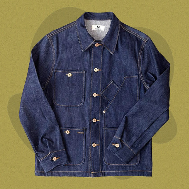 <p>Courtesy of Amazon</p><p>Tellason’s jacket features the kind of details denim heads drool over, minus the nosebleed-inducing prices. The jacket is made from Cone Mills denim, a legendary (and now defunct) denim mill. It’s cut and sewn in San Francisco, the birthplace of the modern blue jean. The chore coat style jacket features more pockets than one could reasonably use, so you won’t have to worry about <a href="https://www.mensjournal.com/gear/the-most-versatile-backpacks-for-travel-work-and-everyday-life" rel="nofollow noopener" target="_blank" data-ylk="slk:carrying a bag;elm:context_link;itc:0;sec:content-canvas" class="link ">carrying a bag</a>. It’s raw denim but sanforized to resist shrinkage. </p><p>[$159; <a href="https://www.amazon.com/Tellason-Stock-Mills-Coverall-Jacket/dp/B07XCQW72W?th=1&linkCode=ll1&tag=mj-bestdenimjackets-jzavaleta-080423-update-20&linkId=4d00031f07b7594983bbc48466159d2c&language=en_US&ref_=as_li_ss_tl" rel="nofollow noopener" target="_blank" data-ylk="slk:amazon.com;elm:context_link;itc:0;sec:content-canvas" class="link ">amazon.com</a>]</p>