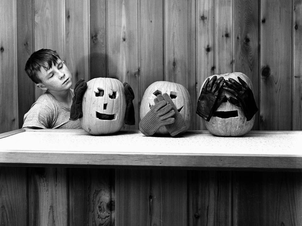 Jack-o'-lanterns in 1965.