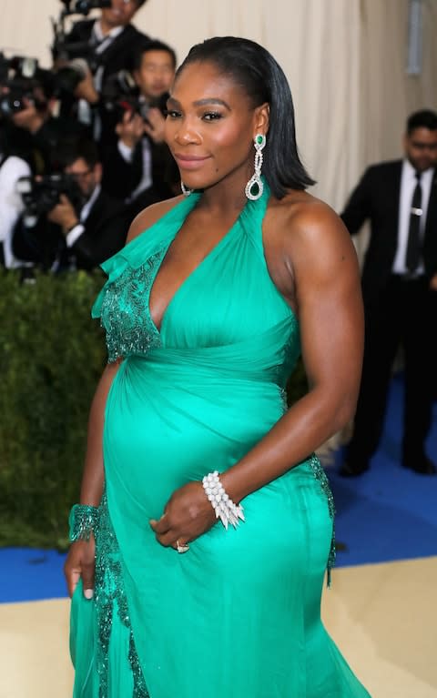 Serena Williams at the Met Gala in May 2017 wearing the Audemars Piguet Diamond Outrage watch - Credit: Neilson Barnard/Getty Images