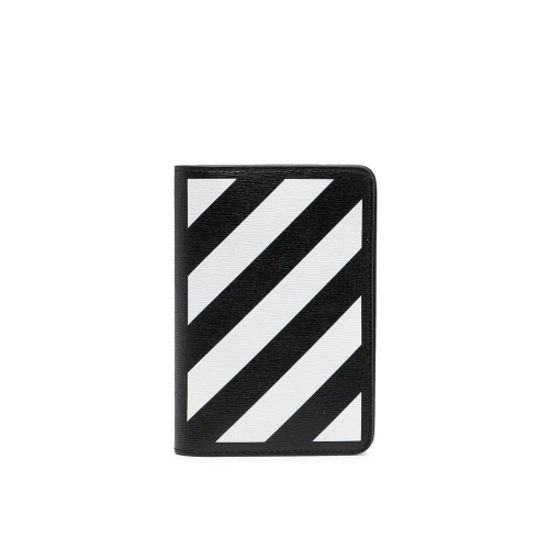 off white passport holder