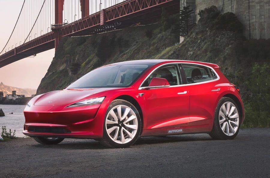 tesla redwood autocar render