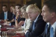 Foreign Secretary Boris Johnson attends a cabinet meeting hosted by Theresa May at the Prime Minister's country retreat Chequers in Buckinghamshire to discuss department-by-department Brexit action plans, Britain August 31, 2016. REUTERS/Stefan Rousseau/Pool