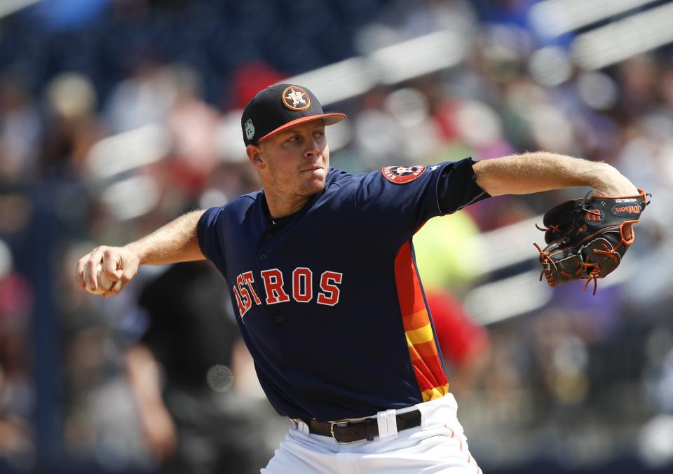 Chris Devenski is emerging as one of the better relief pitchers in baseball. (AP)