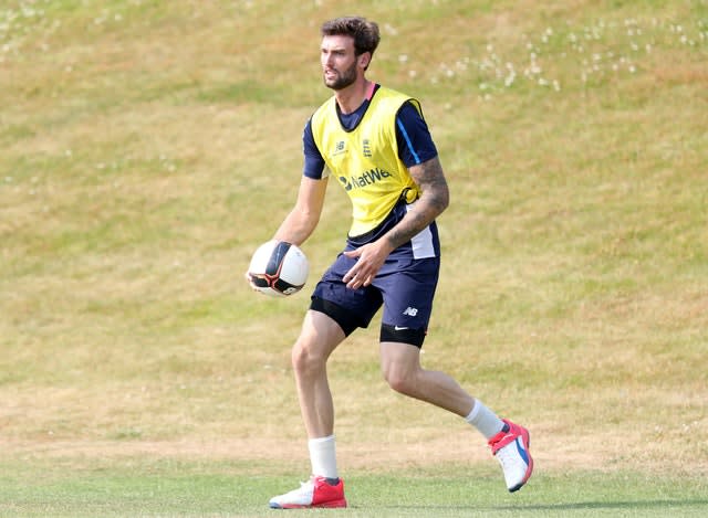 Reece Topley has taken to studying during cricket's lockdown. 