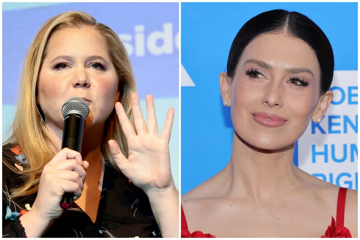 Amy Schumer, left, criticised Hilaria Baldwin in her new Netflix special  (Getty)