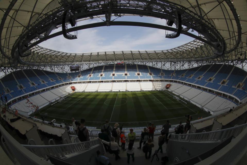 <p>Volgograd Arena, Volgograd<br>Year opened: 2018<br>Capacity: 45,568<br>Which games: England’s opener again Tunisia, three other group fixtures<br>Fun fact: Will be the home of Rotor Volgograd, a second tier Russian side who knocked Manchester United out of the UEFA Cup in 1995. </p>